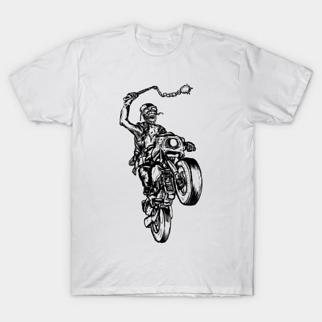 Rider in battle 3 T-Shirt by emalandia